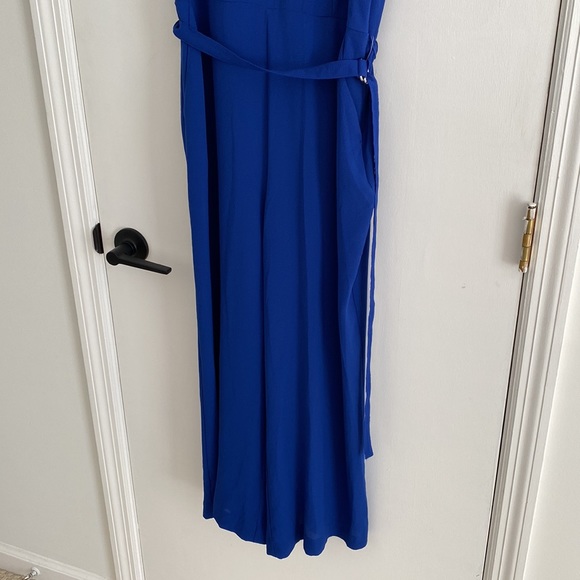 MICHAEL Michael Kors Twilight Blue D Ring Belt Cropped Pant Jumpsuit - Picture 5 of 16